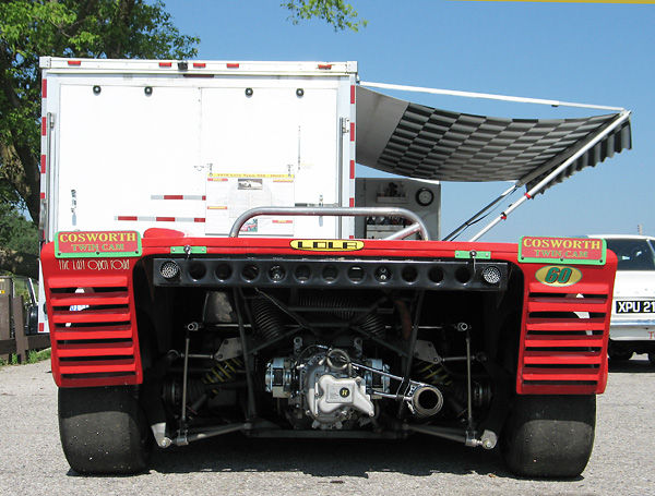 Lola T492 Sports Racer - viewed from the rear.