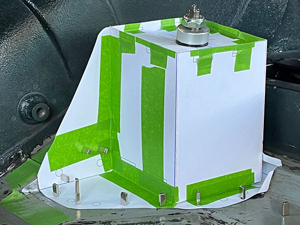 Cardstock model.