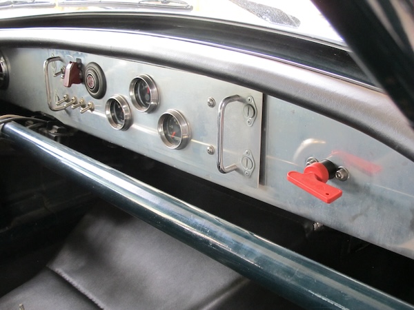FIA-approved battery disconnect switch with removable key.